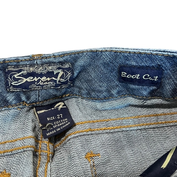 Seven7 Seven Medium Wash Boot Cut jeans Size 27 - Picture 7 of 14